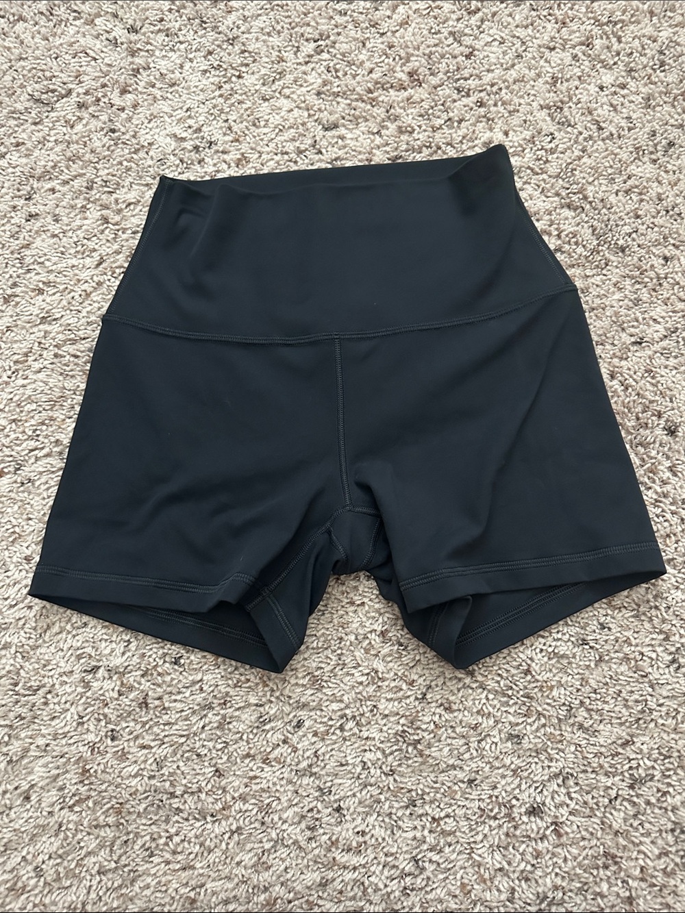 CRZ YOGA Black High-Waist Athletic Bike Shorts - 4”